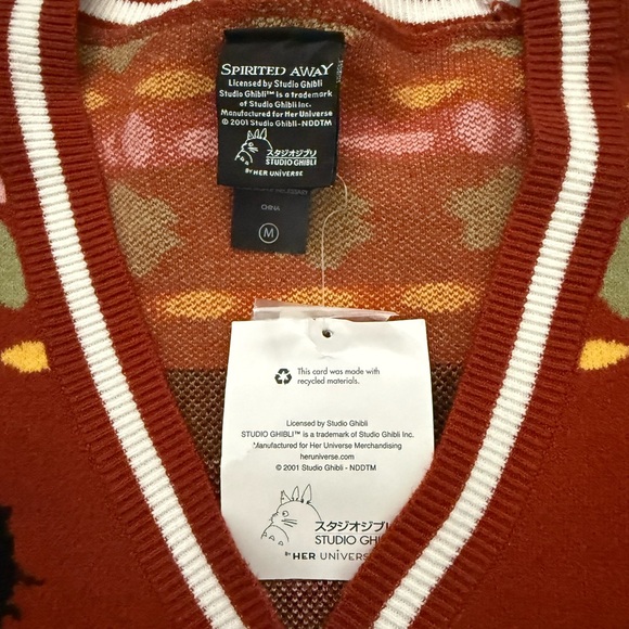 Studio Ghibli Spirited Away Soot Sprites Cardigan - Picture 3 of 3